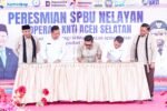 Pertamina resmikan SPBU Nelayan Aceh Selatan.