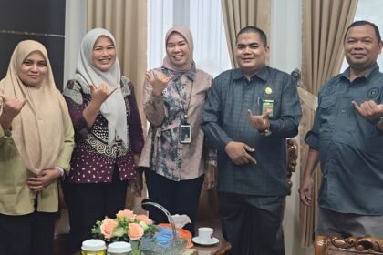 Kunjungan silaturahmi BRI Cabang Solok ke Pengadilan Agama Koto Baru, Kabupaten Solok.